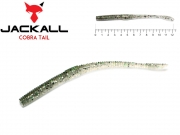 Силикон Jackall Cobra Tail 4.8" Dark Thunder/Clear Silver